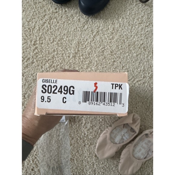 Bloch Girls Pink Ballet Shoes Leather‎ Sole SO249G Giselle Sz 9.5/10 C READ - Picture 3 of 5